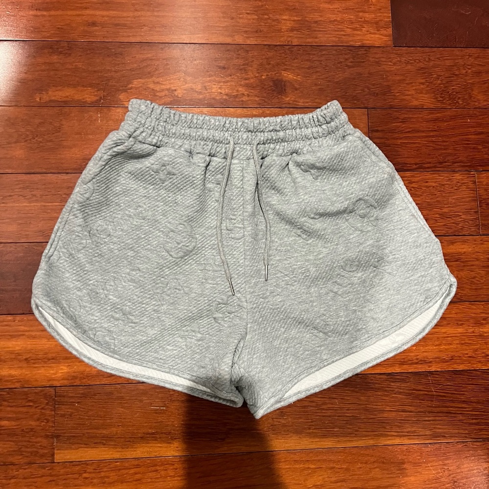 Supreme Monogram Print Gray Shorts Sz. M